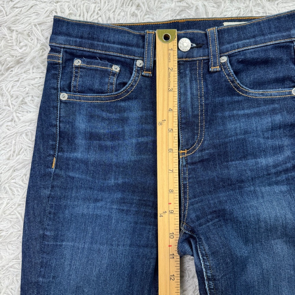 Rag & Bone Pants Womens 24 Blue 10 Inch Ankle Skinny 5 Pocket Casual Denim Jeans - Picture 10 of 13